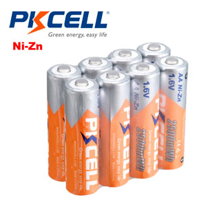 ����������� ����������� PKCELL AA 2500 mWh 1.6V Ni-Zn, 8��