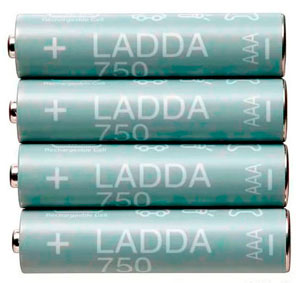 ����������� AAA Ladda Eneloop 750mAh ������, 4��